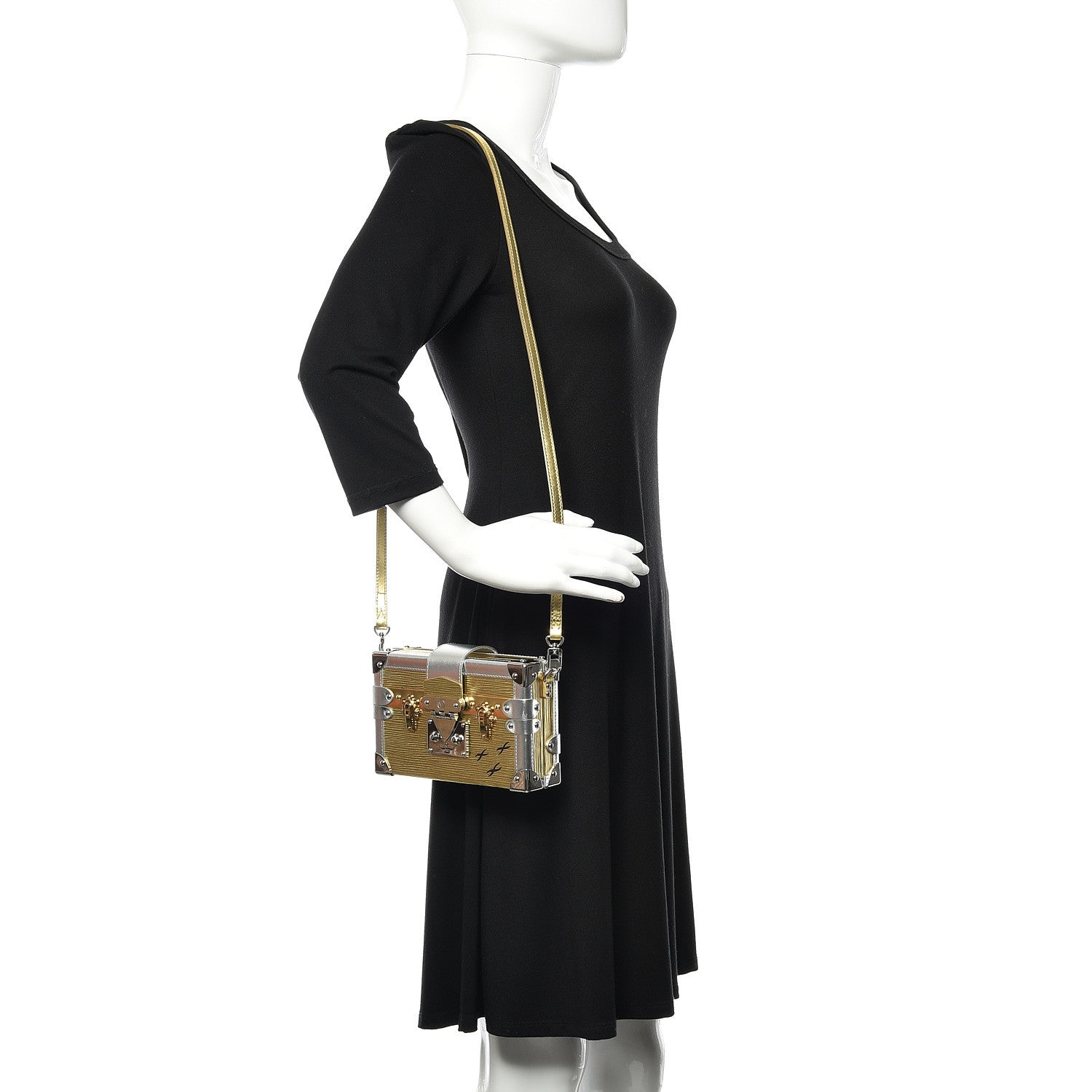Louis Vuitton Metallic Epi Petite Malle Gold 2 of 8