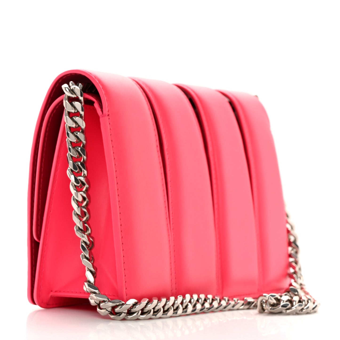 Calfskin Small Slash Bag Fuscia Lipstick
