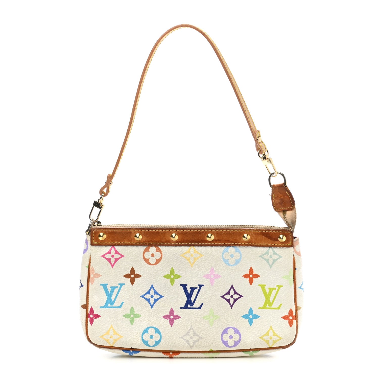 Louis Vuitton Monogram Multicolor Pochette Accessories White 1 of 14