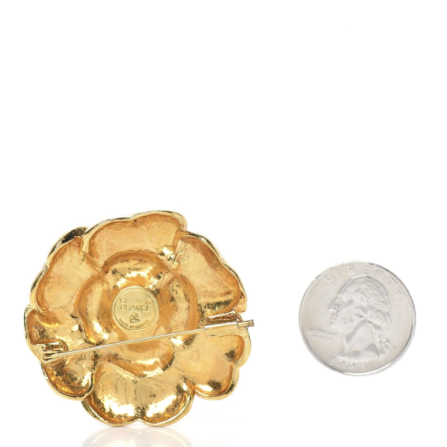 Camellia Brooch Gold