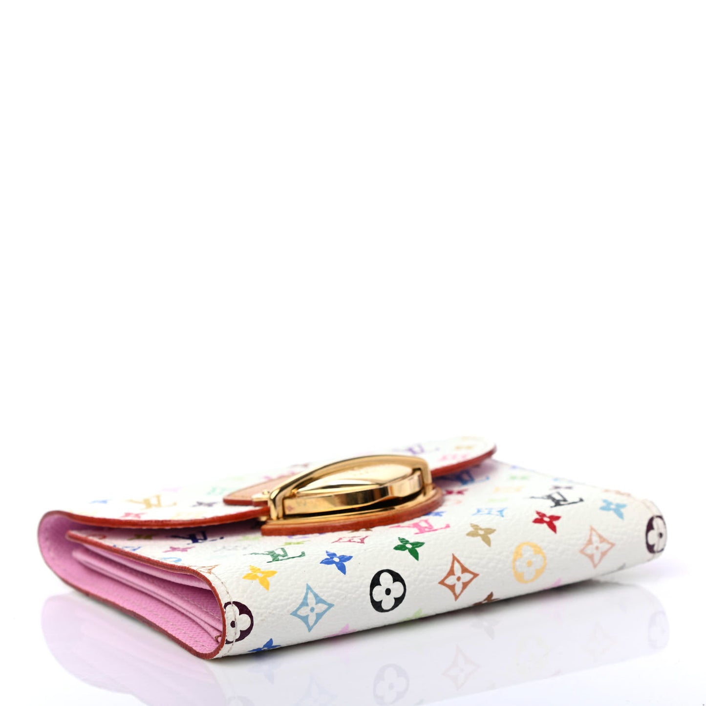 Monogram Multicolor Joey Wallet White Litchi