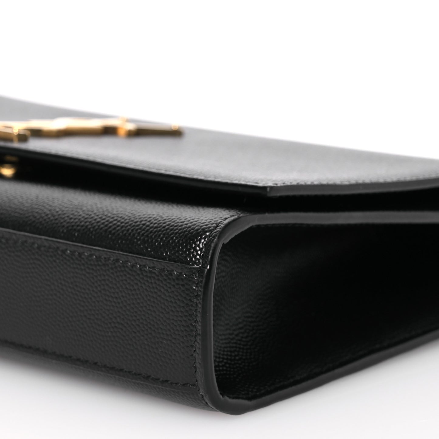 Grain De Poudre Medium Classic Monogram Kate Satchel Black