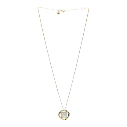 David Yurman 18K Yellow Gold Diamond 20mm Infinity Pendant Necklace 3 of 5