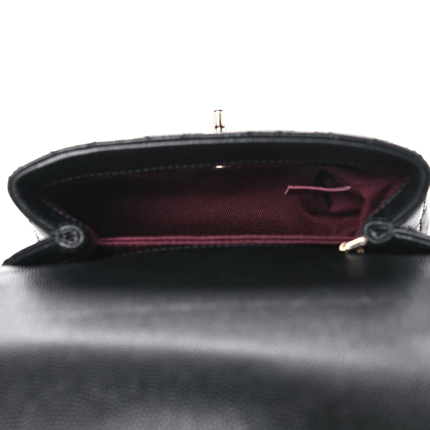 Caviar Quilted Extra Mini Coco Handle Flap Black