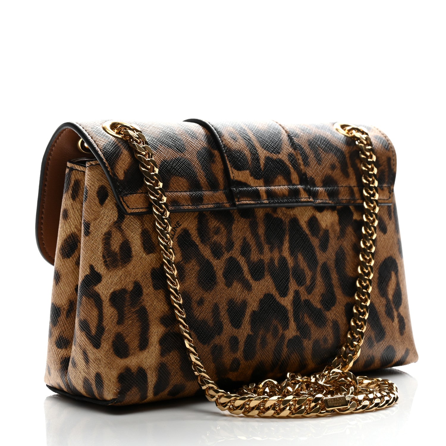 Celine Canvas Leopard Teen Victoire Tan 3 of 9