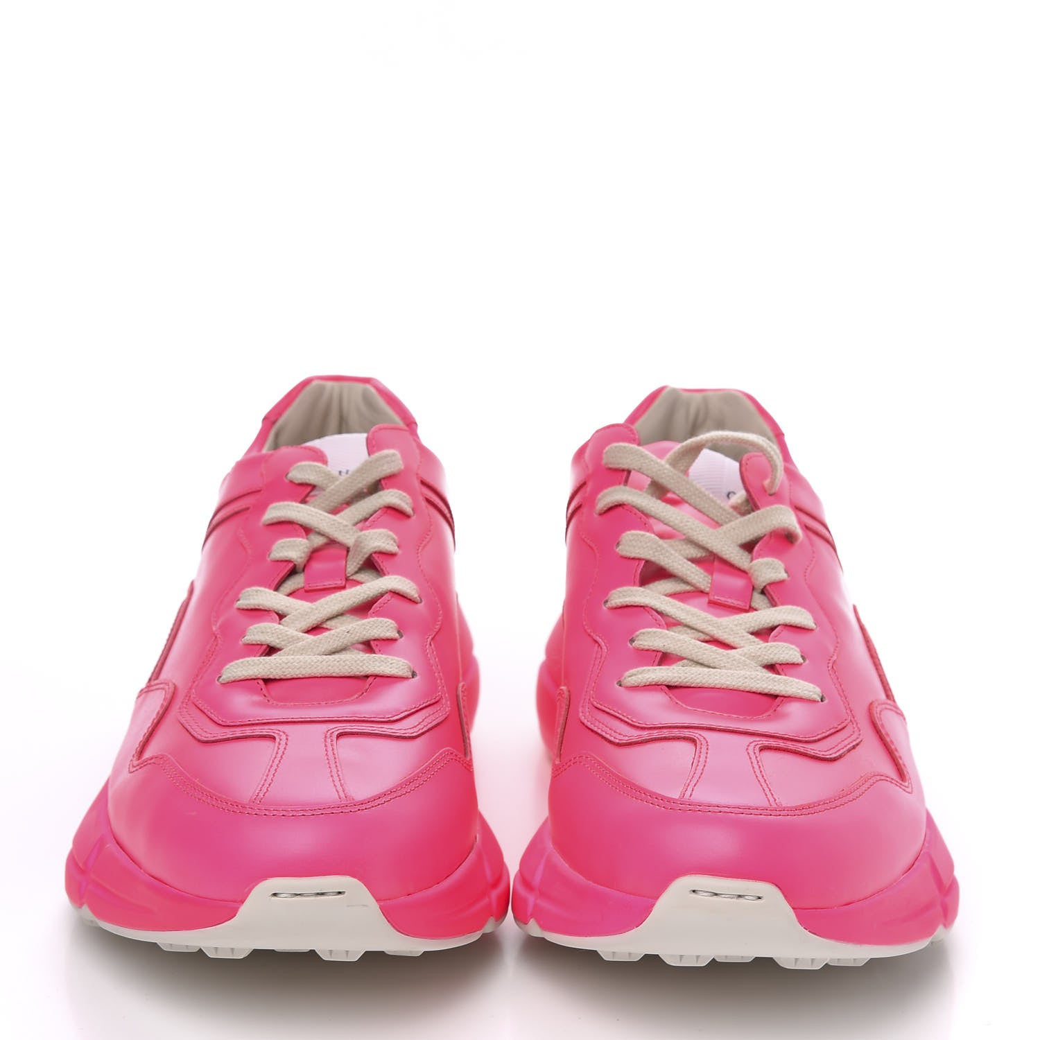 Gucci Calfskin Mens Rhyton Sneakers 9 Fuxia Fluo 2 of 9