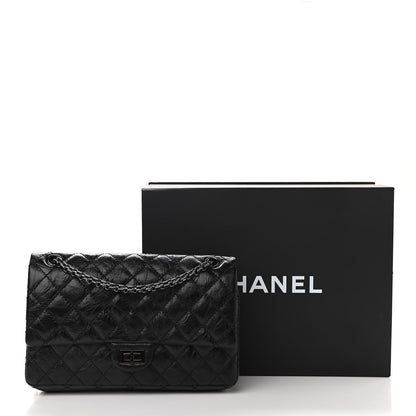 Chanel Aged Calfskin Quilted 2.55 Reissue 226 Flap So Black 11 of 11