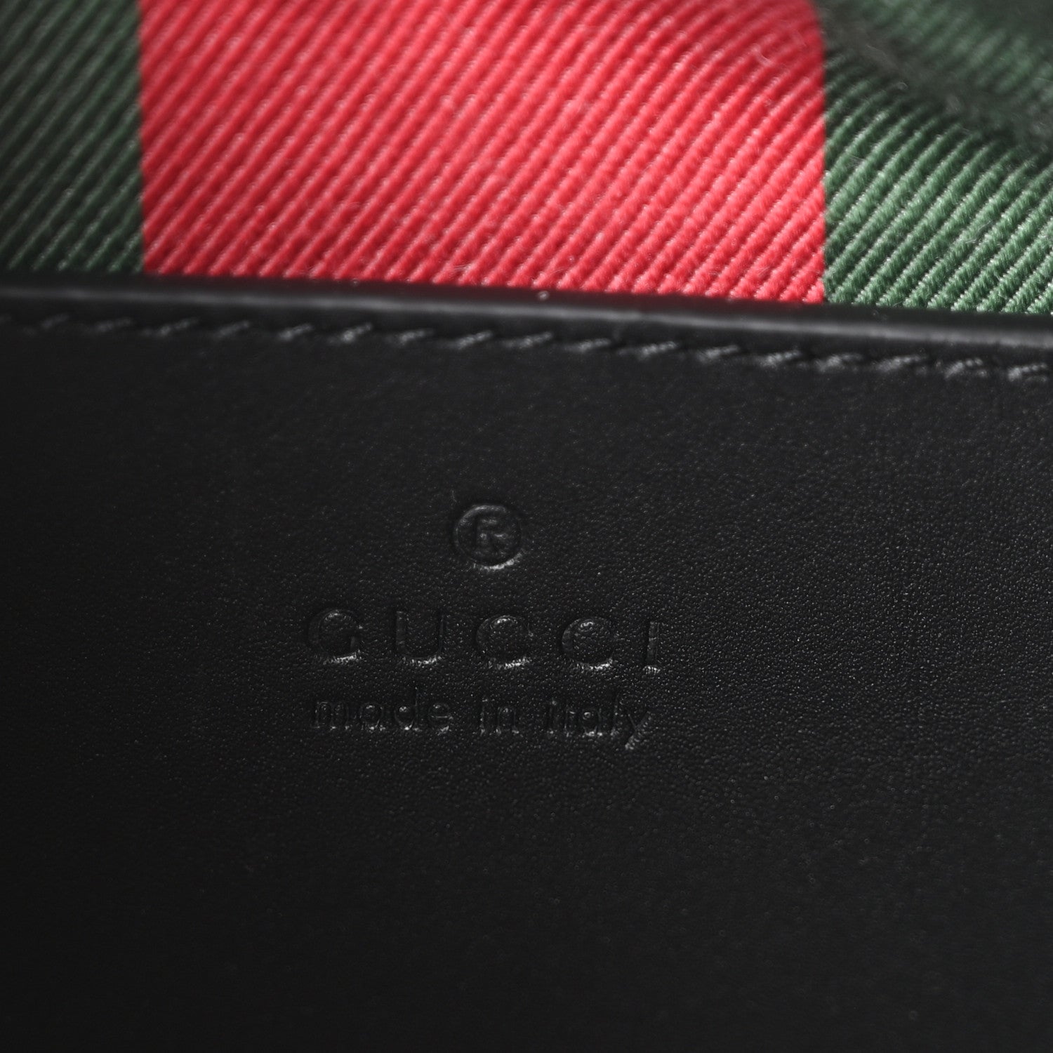 Gucci GG Supreme Monogram Textured Calfskin Small Emblem Shoulder Bag Beige Black 6 of 10