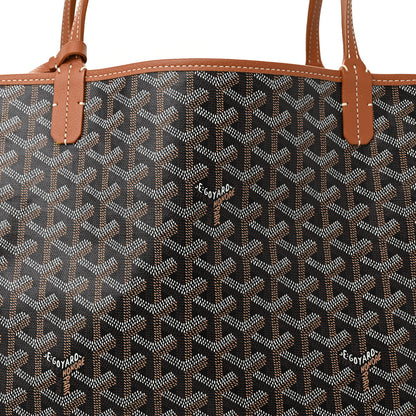 Goyard Goyardine Saint Louis GM Black Gold 8 of 10