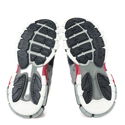 Balenciaga Rubber Mesh Bi-Color Mens Track.2 Open Sneakers 41 Red Gray 5 of 9
