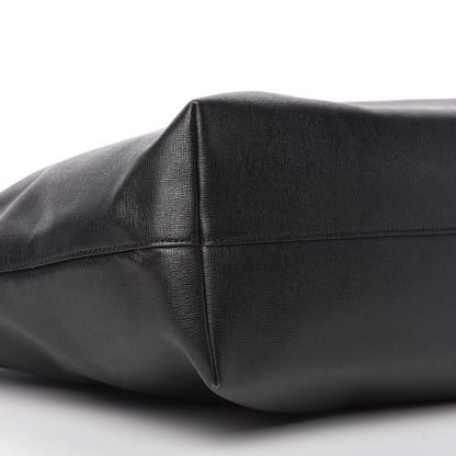 Fendi Vitello Elite Cuoio Monster Buggies Medium Roll Tote Black Multicolor Blue Cobalto 6 of 10