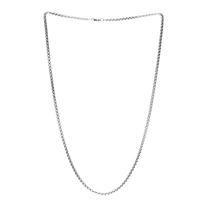 David Yurman Sterling Silver 3.6mm Box Chain Necklace 27" 3 of 4