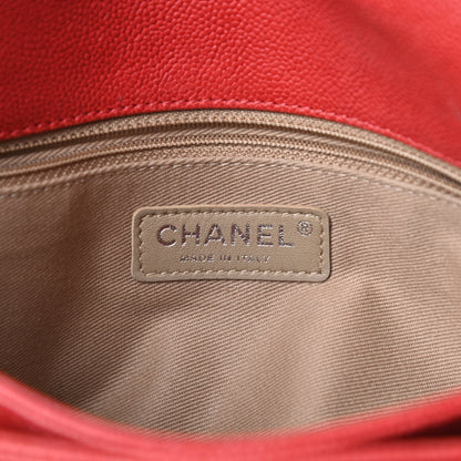 Chanel Caviar Quilted Medium Simply CC Flap Red 7 of 21