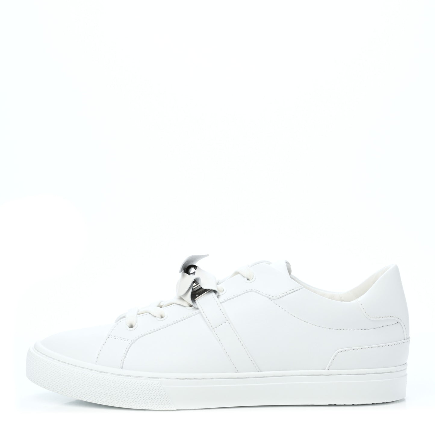 Calfskin Mens Day Sneakers 43 White