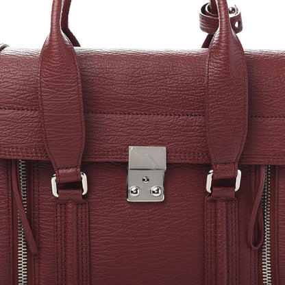 3.1 Phillip Lim 3.1 Textured Calfskin Medium Pashli Satchel Oxblood 10 of 10