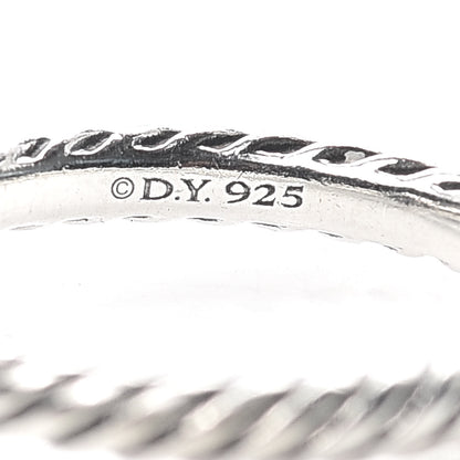 David Yurman Sterling Silver Diamond Quatrefoil Ring 49 4.75 4 of 4