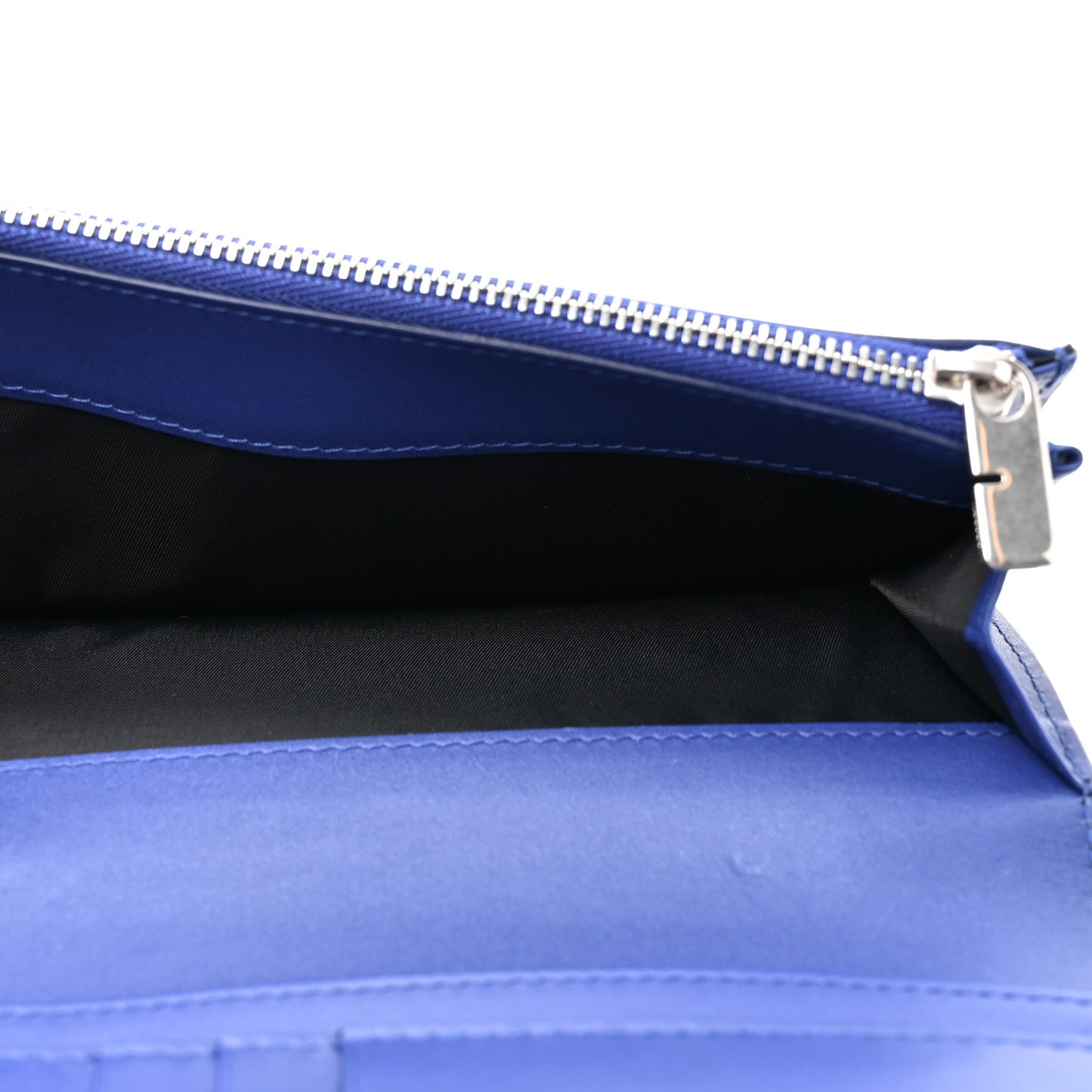 Calfskin Cavendish Continental Wallet Blue
