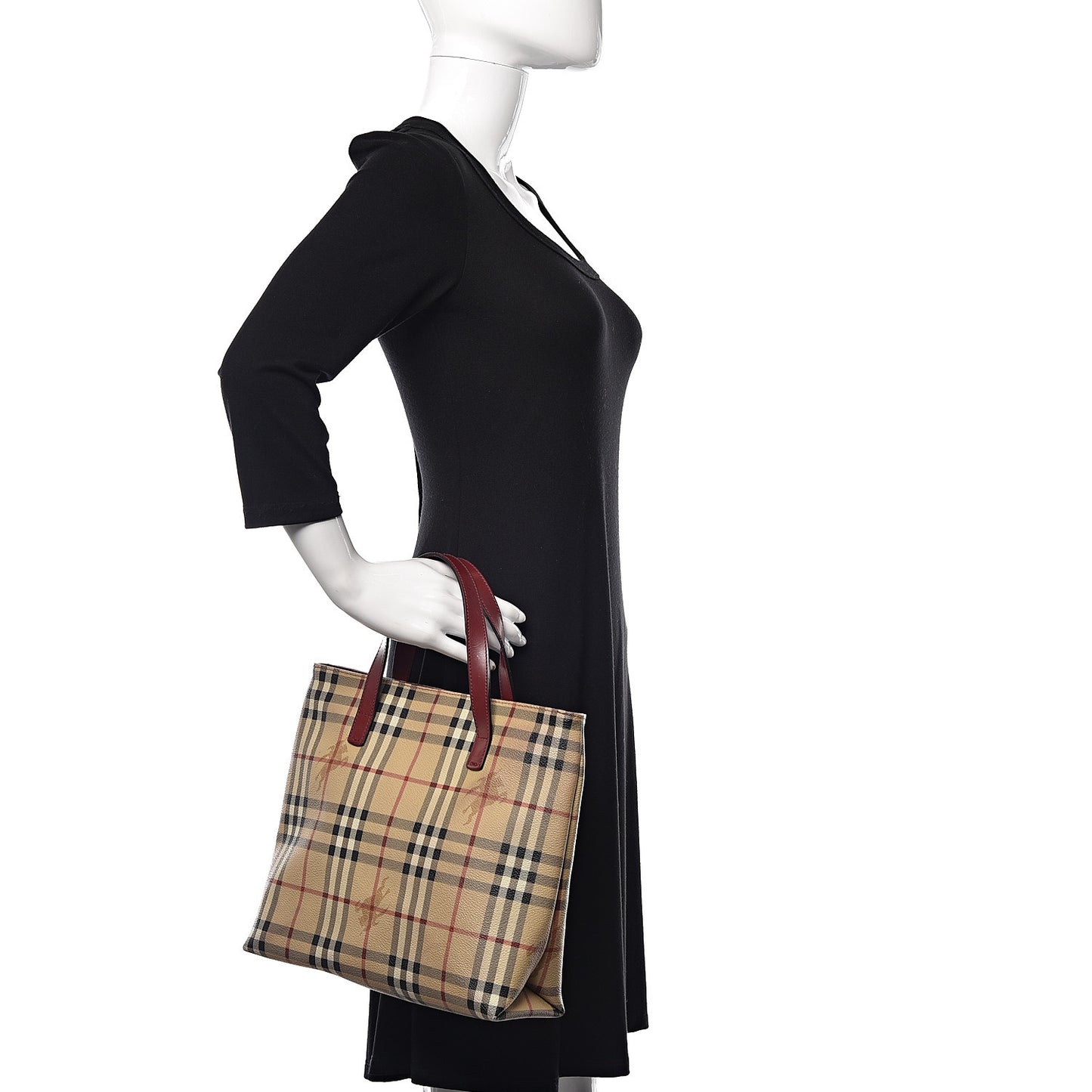 Haymarket Check Small Tote Red