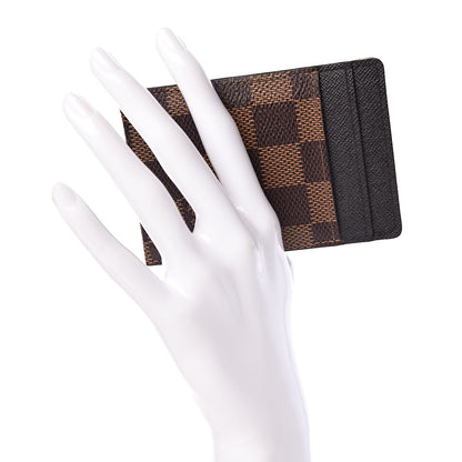 Louis Vuitton Damier Ebene Pince Card Holder Bill Clip 2 of 8