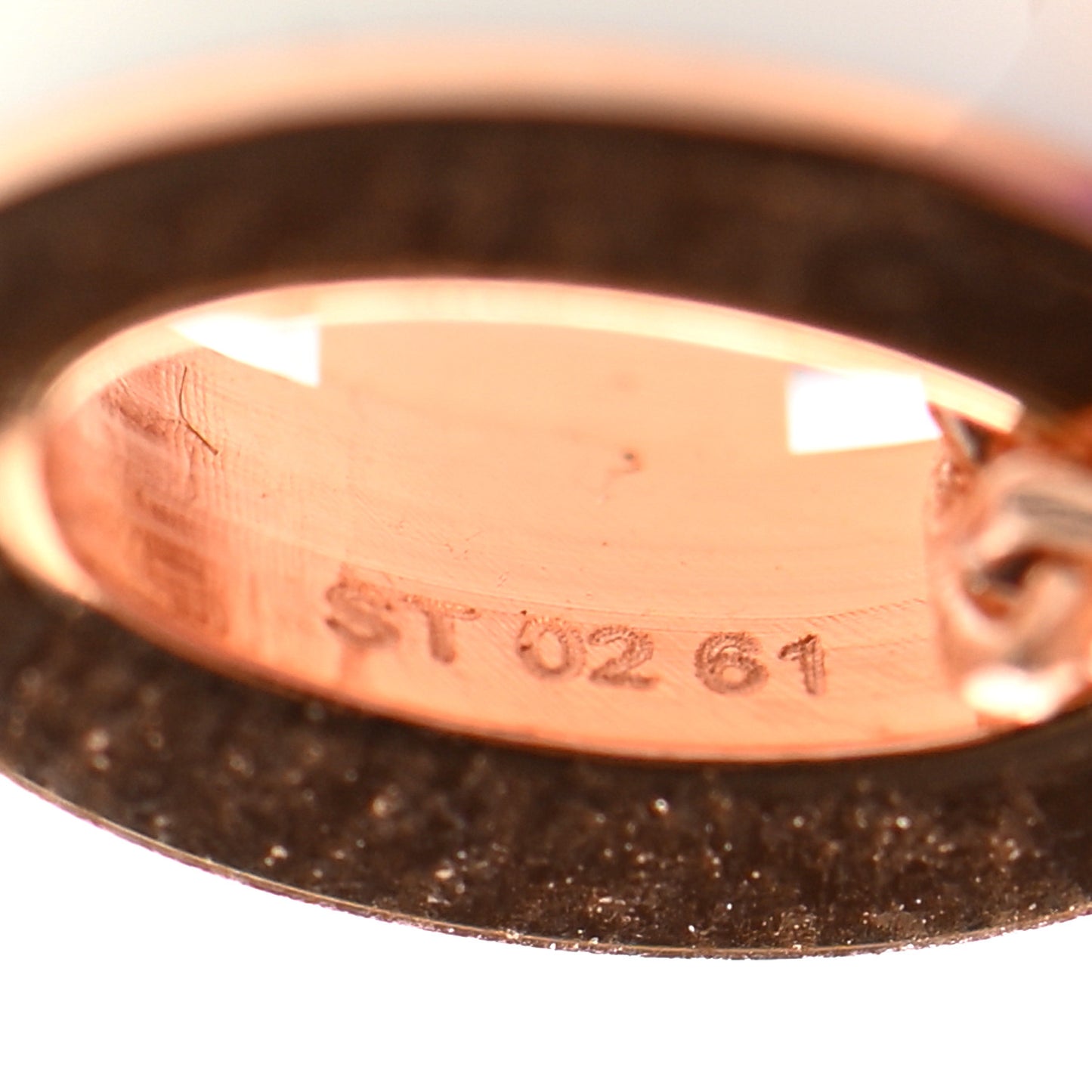Lacquered Rose Gold Mini Pop H Pendant Necklace White