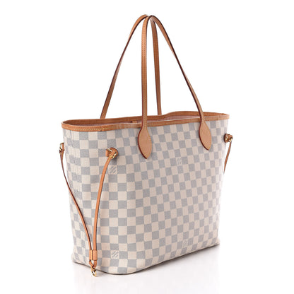 Louis Vuitton Damier Azur Neo Neverfull MM Rose Ballerine 4 of 10