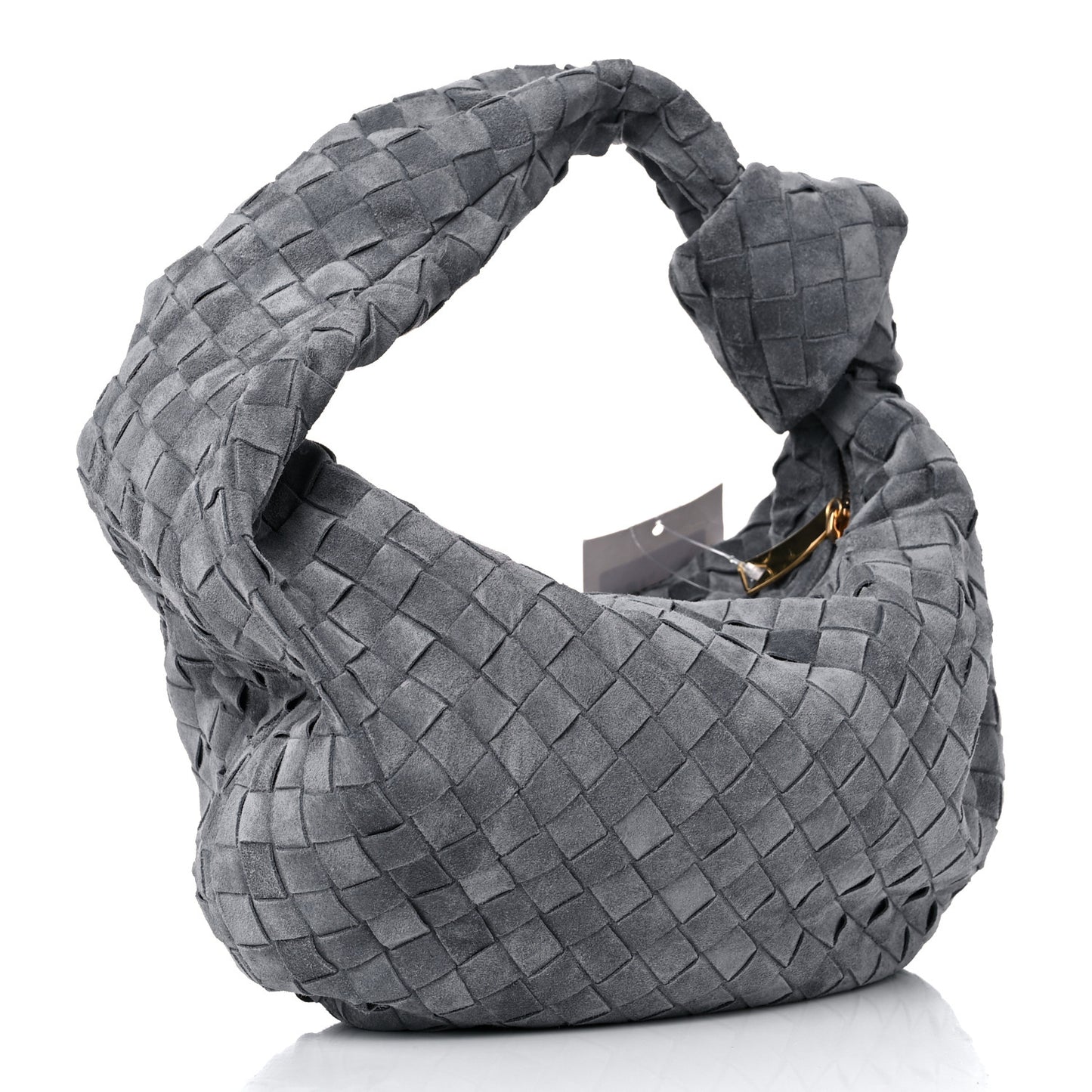 Suede Calfskin Intrecciato Teen Jodie Hobo Thunder