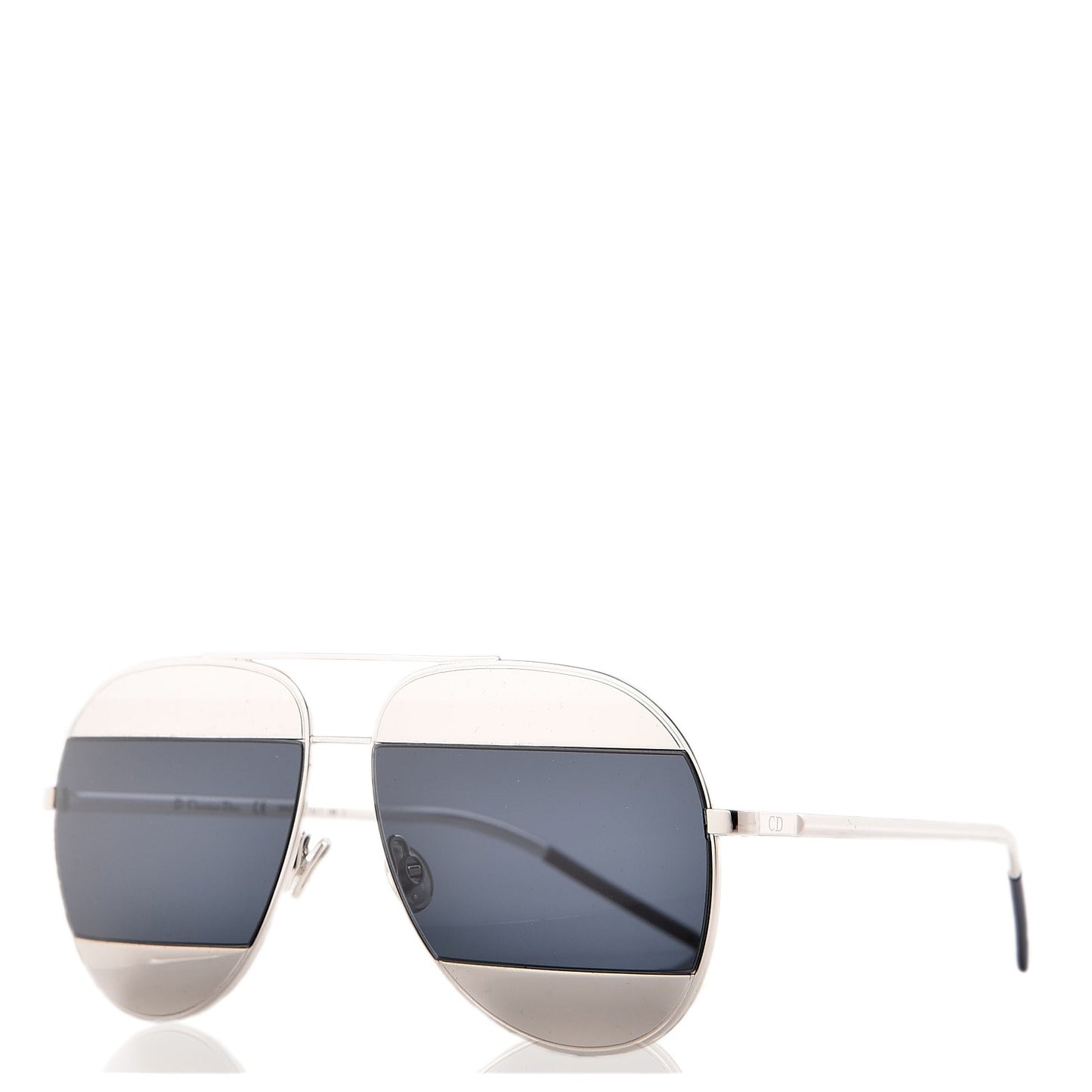 Split 1 Aviator Sunglasses Silver