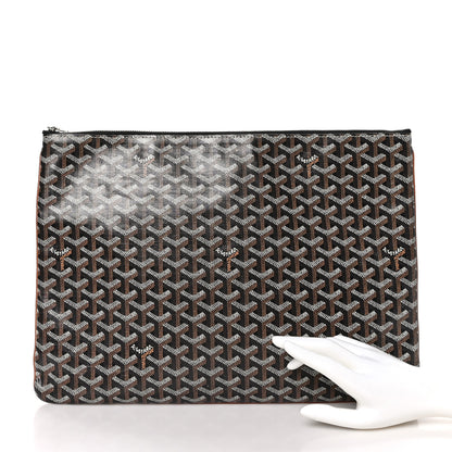 Goyard Goyardine Senat Pochette GM Black Gold 2 of 7