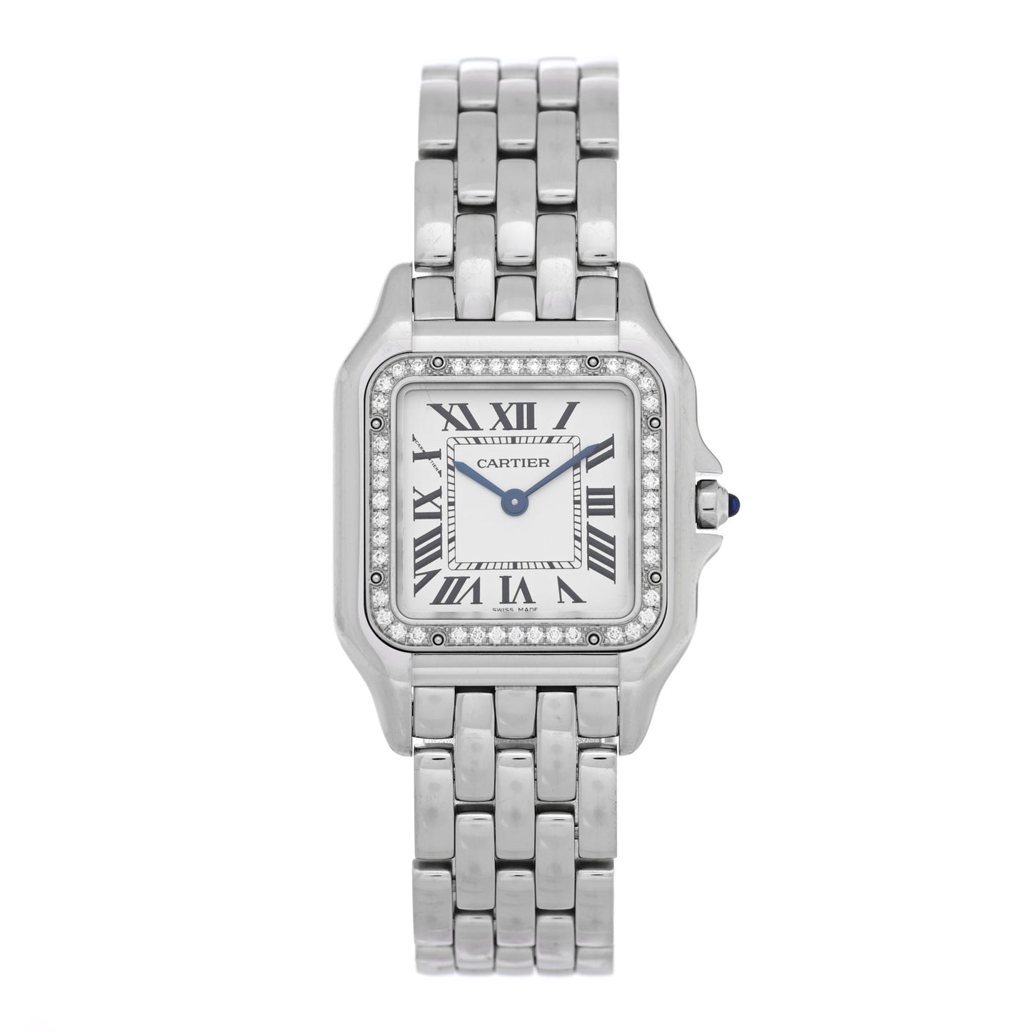 Stainless Steel Diamond 27mm Panthere Quartz Watch