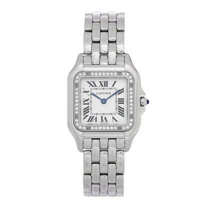 Cartier Stainless Steel Diamond 27mm Panthere Quartz Watch 1 of 4