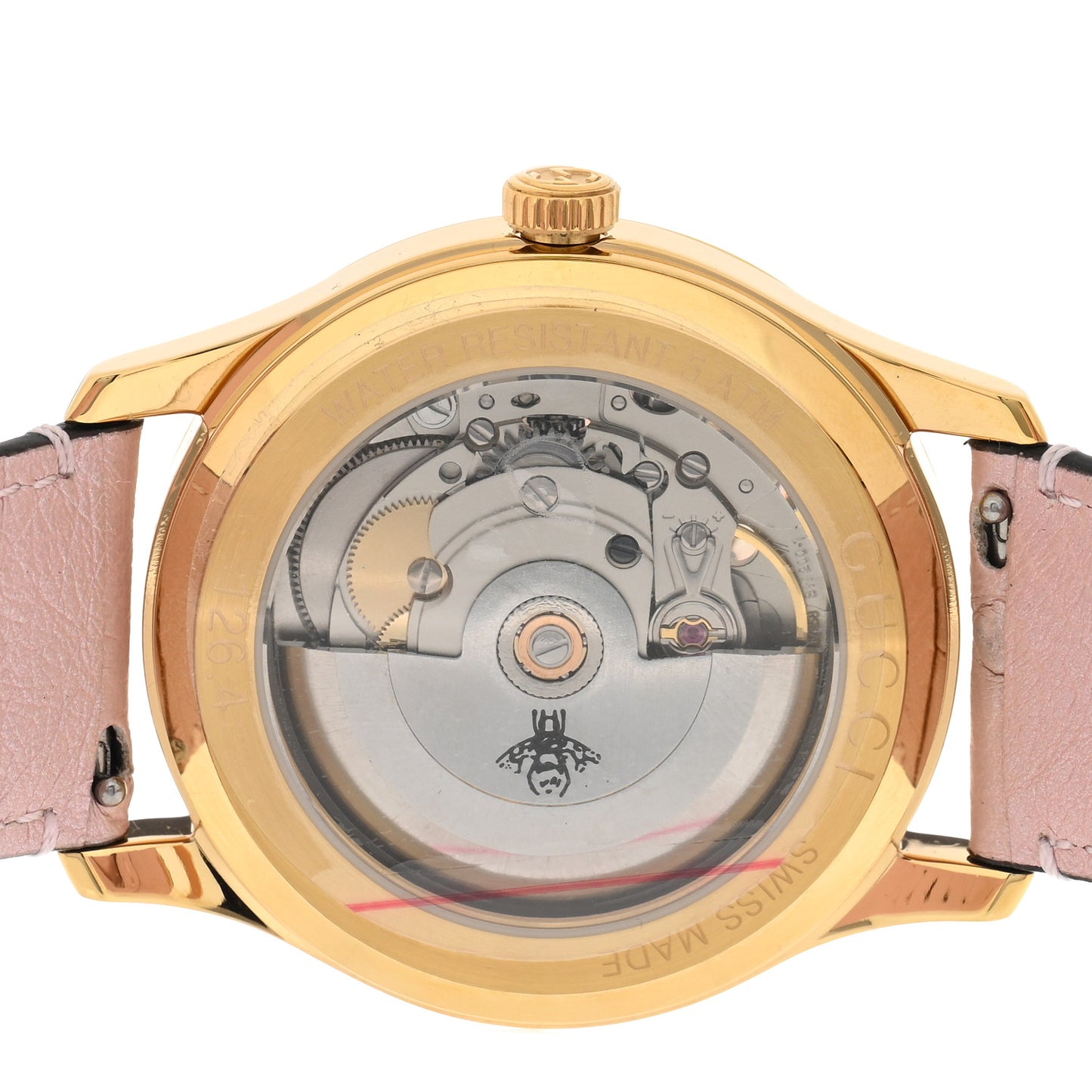Stainless Steel Ostrich Mother of Pearl 38mm G-Timeless Cat Automatic Watch