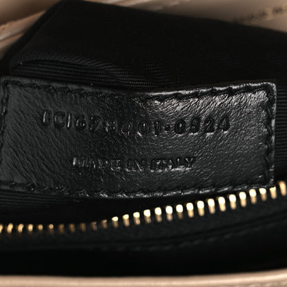Saint Laurent Calfskin Y Quilted Monogram Toy Loulou Crossbody Bag Dark Beige Dark Beige 7 of 10