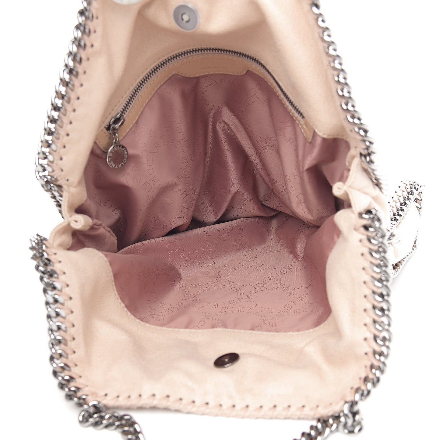 Shaggy Deer Mini Falabella Fold Over Tote Powder