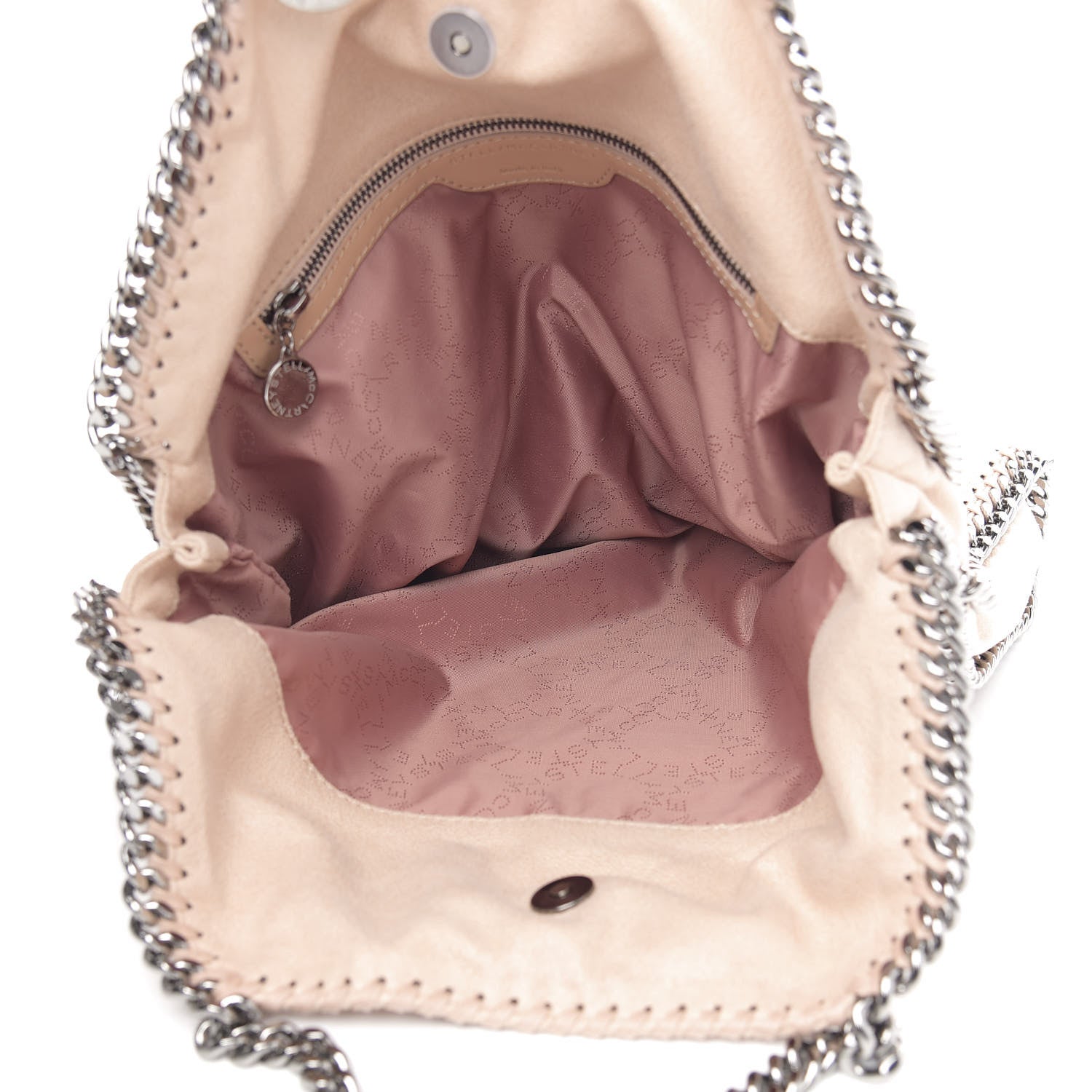 Stella McCartney Shaggy Deer Mini Falabella Fold Over Tote Powder 5 of 9