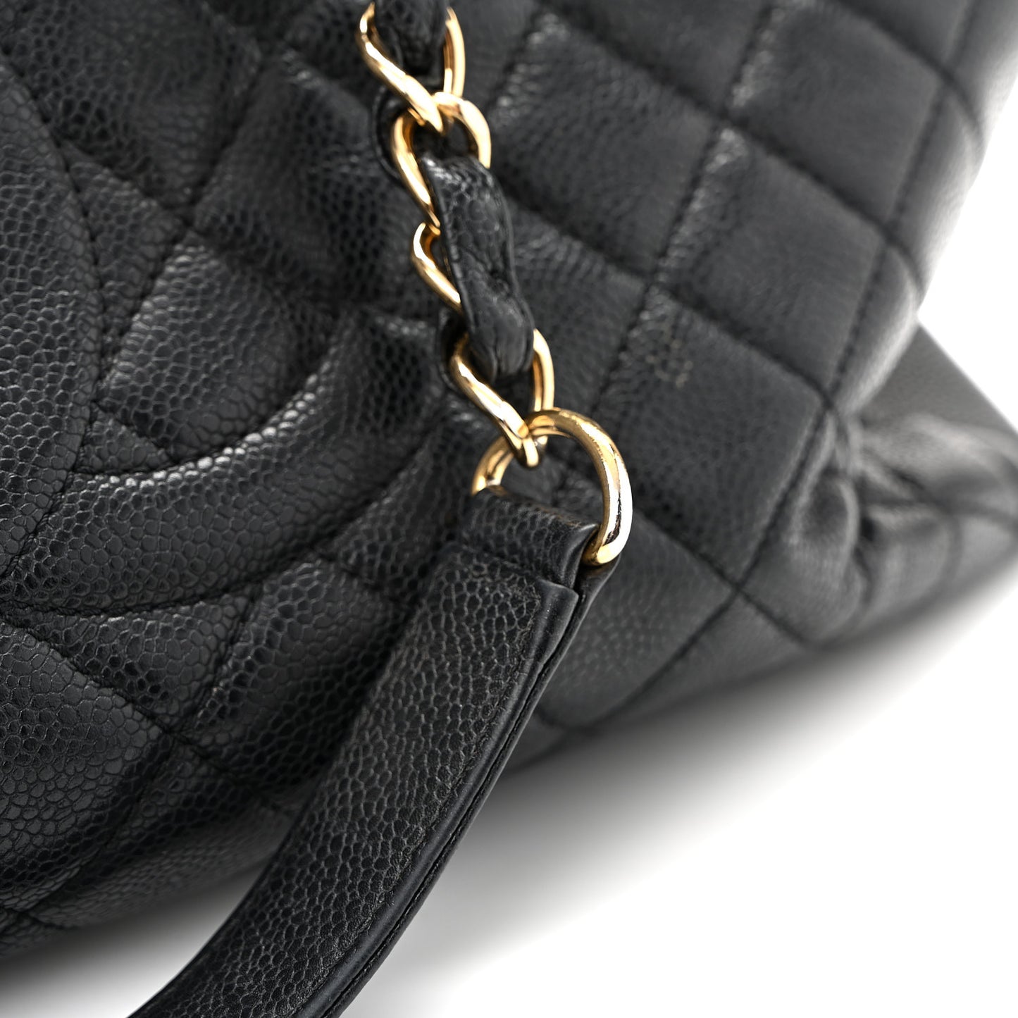 Caviar Quilted XL Grand Shopping Tote GST Black