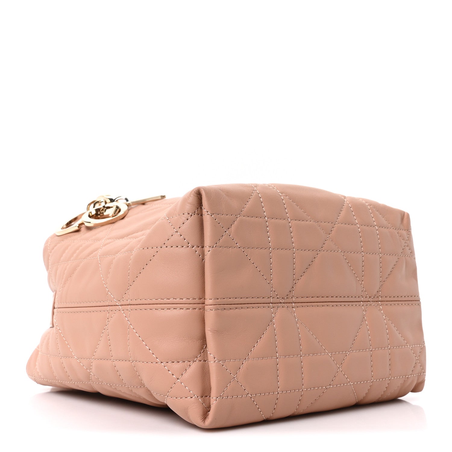 Christian Dior Calfskin Macrocannage Small Toujours Vertical Tote Rose des Vents 4 of 9