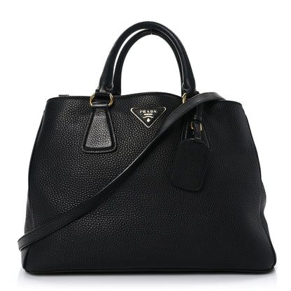 Prada Vitello Daino Tote Black 1 of 10