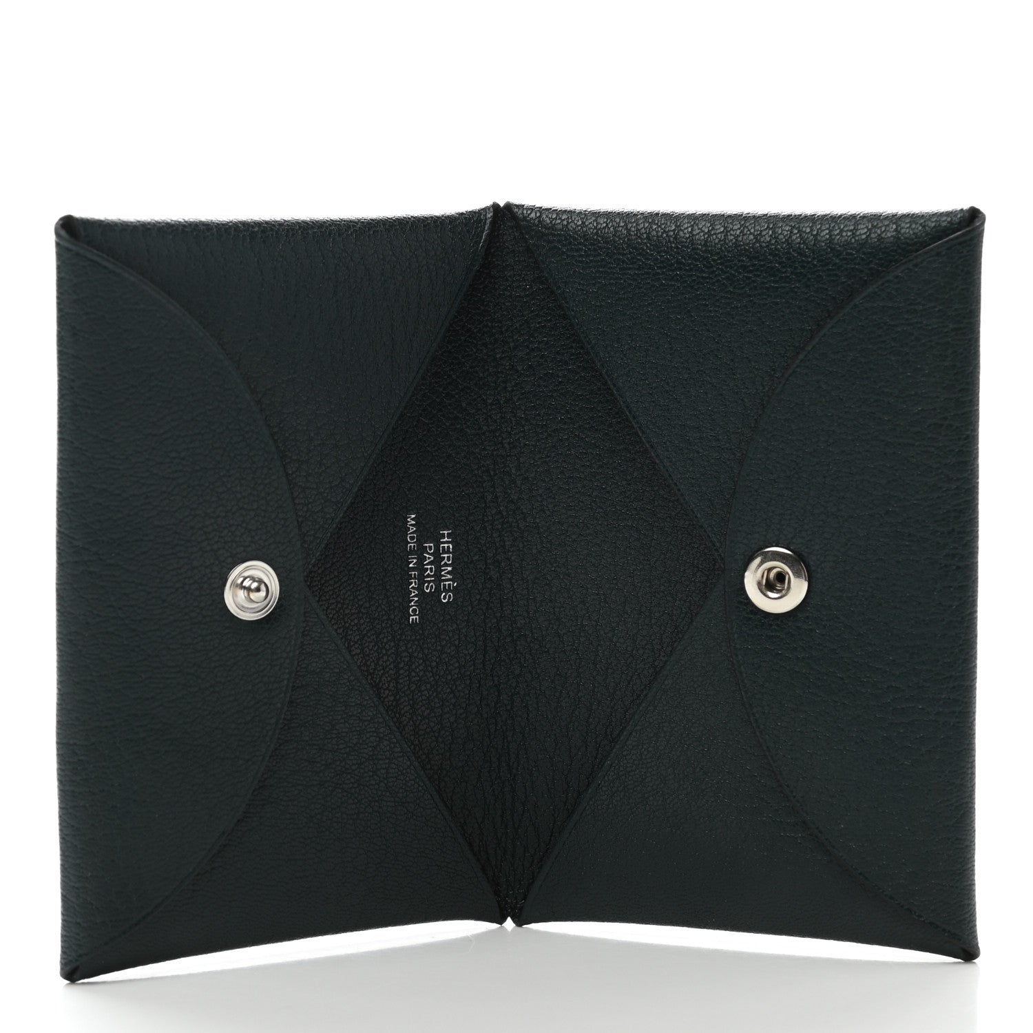 Hermes Chevre Mysore Calvi Card Case Vert Cypress 5 of 7