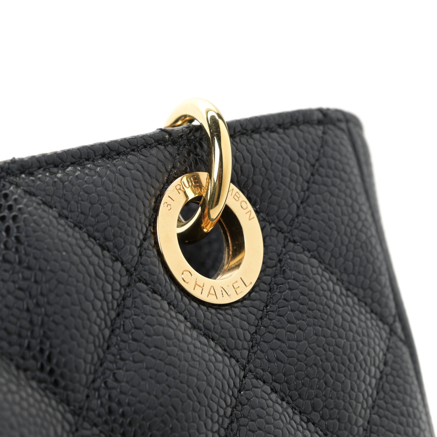 Chanel Caviar Quilted Petit Shopping Tote PST Black 11 of 11