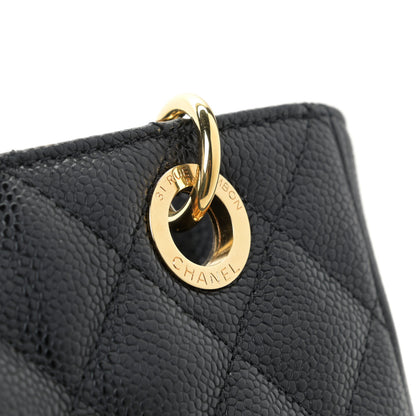 Chanel Caviar Quilted Petit Shopping Tote PST Black 11 of 11