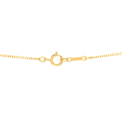 Tiffany 18K Yellow Gold Diamond Paloma Picasso Villa Palm Pendant Necklace 4 of 5