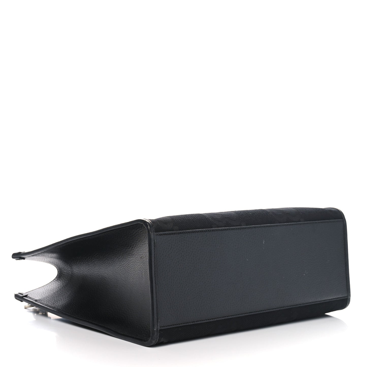 Monogram Jumbo GG Textured Dollar Calfskin Tote Bag Black