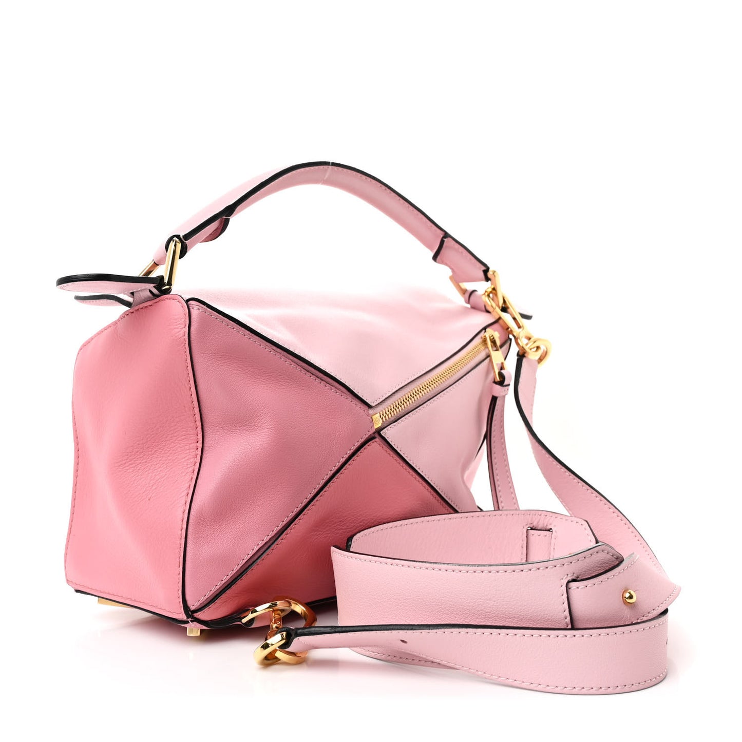 Calfskin Small Puzzle Bag Rosa