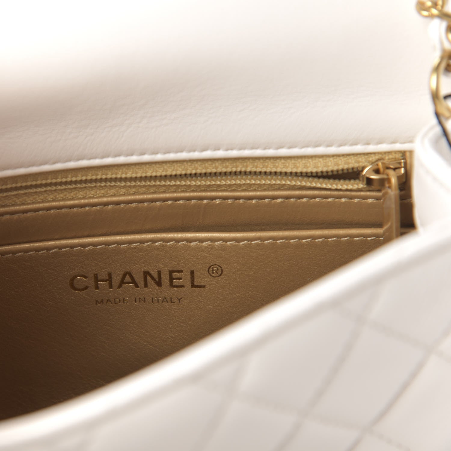 Chanel Lambskin Quilted Mini Pearl Crush Flap White 6 of 11