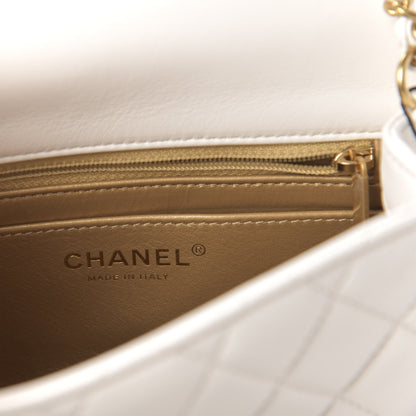 Chanel Lambskin Quilted Mini Pearl Crush Flap White 6 of 11