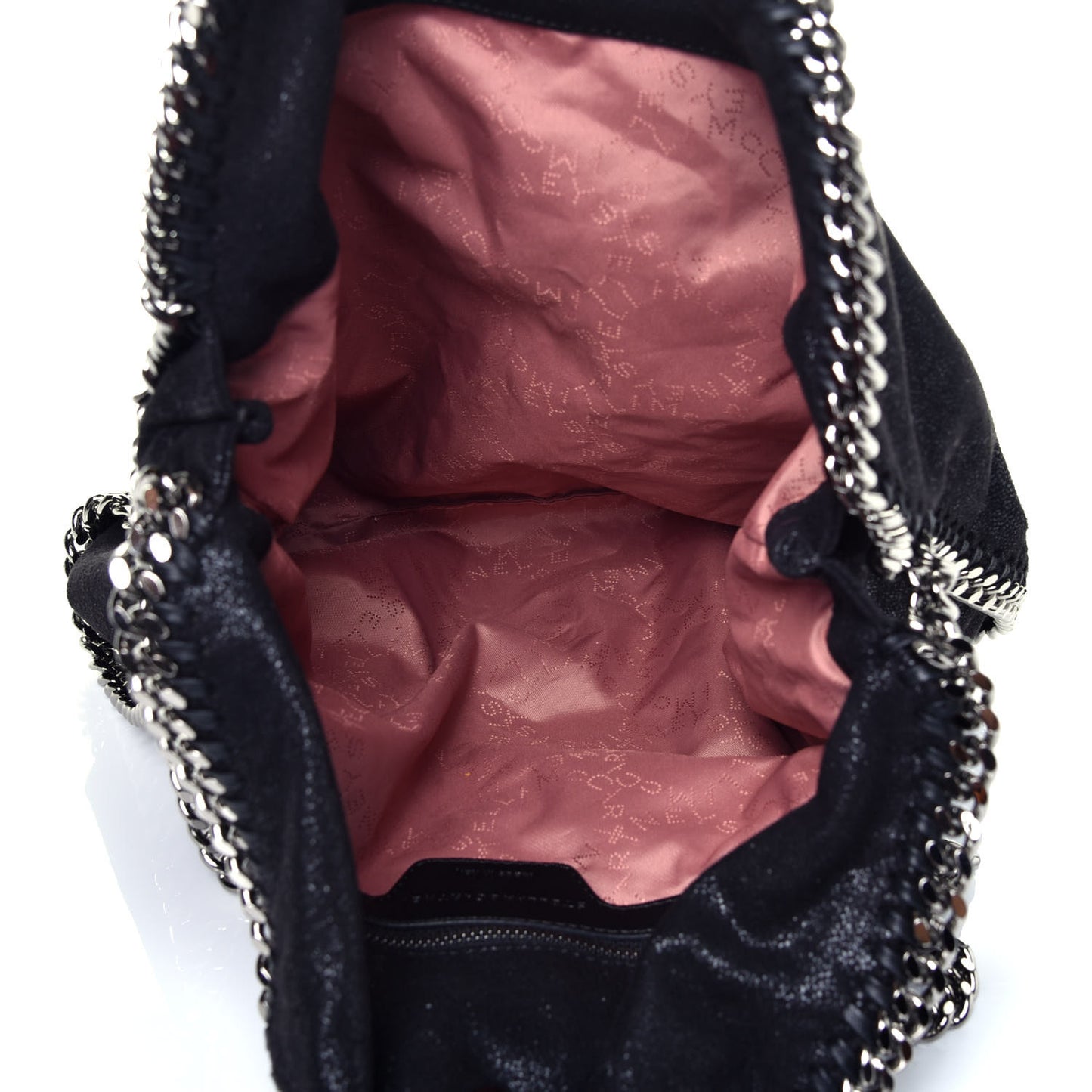 Shaggy Deer Falabella Fold Over Tote Black