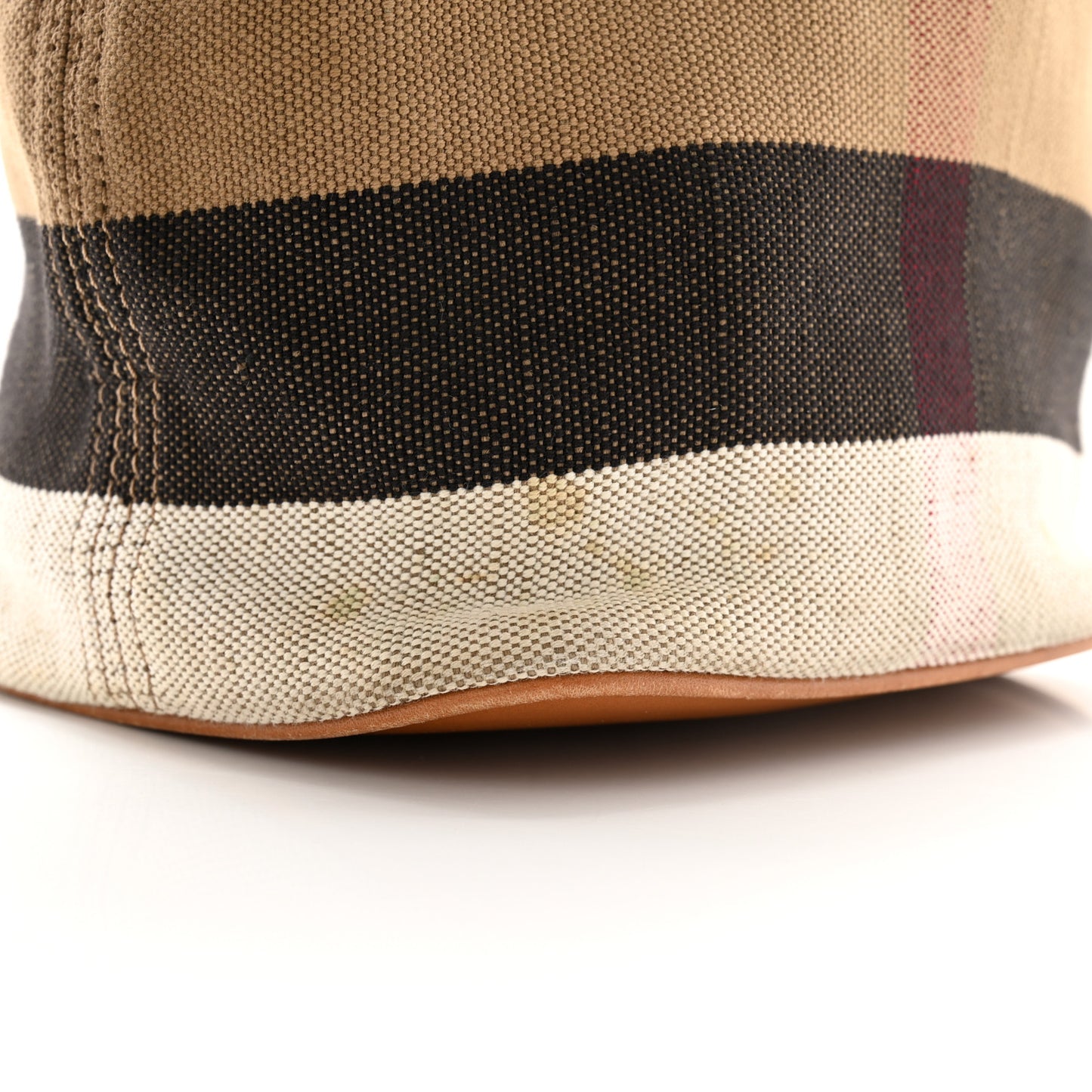 Canvas Mega Check Mini Ashby Hobo Saddle Brown