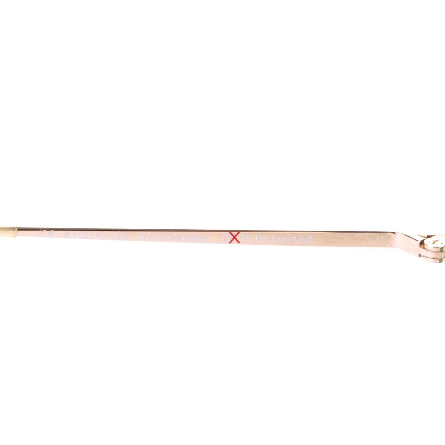 Oliver Peoples Polarized Commander Aviator Sunglasses Gold 4 of 5