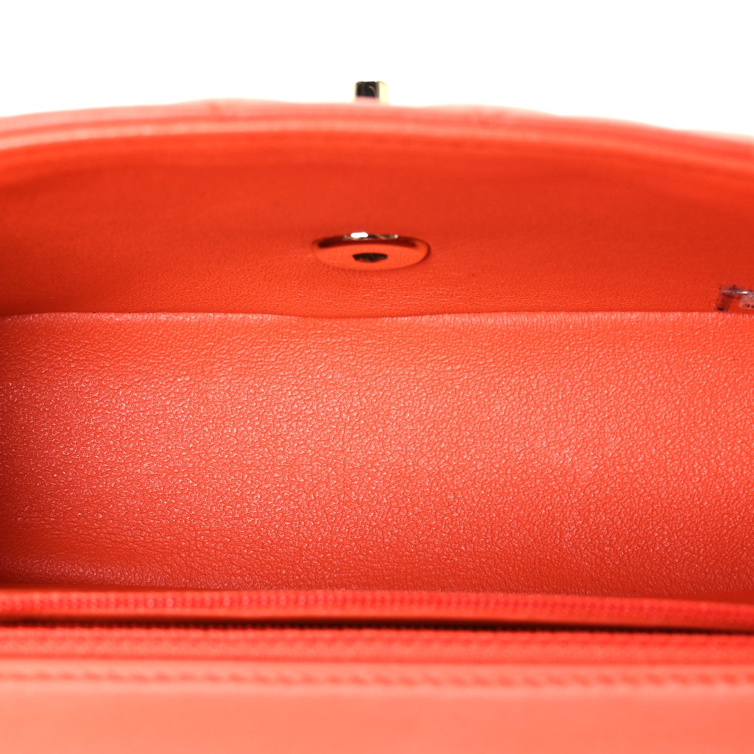 Chanel Lambskin Quilted Mini Rectangular Flap Orange 5 of 10