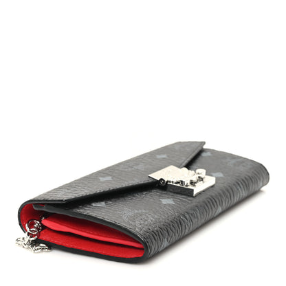 MCM Visetos Large Patricia Wallet On Chain Black 4 of 10